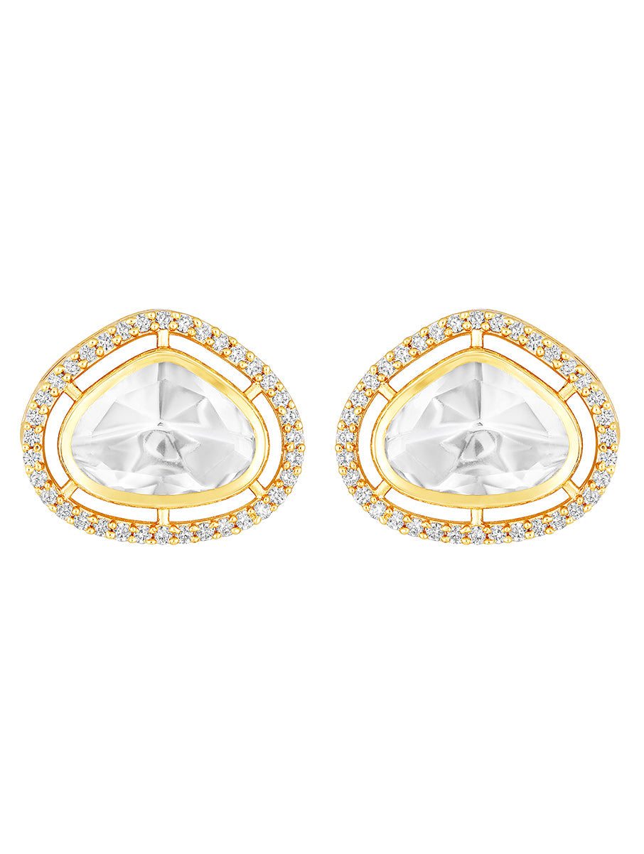 Necklace set with gold polished brass, Agates, Kundan Polki & Shell pearls.