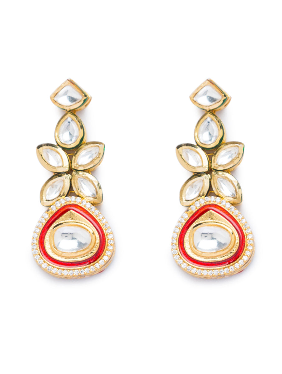 Necklace set with Golden Polished Brass, Shell Pearls & Agate Beads