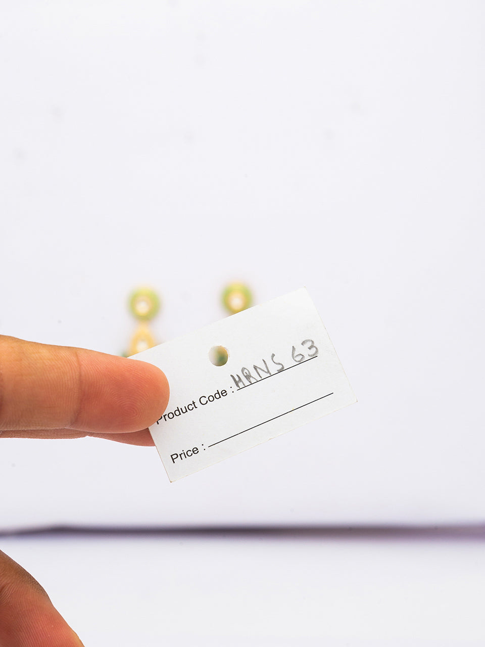 Necklace with Kundan Polki, Meenakari work Gold Polish Brass, & Onyx Tumbles