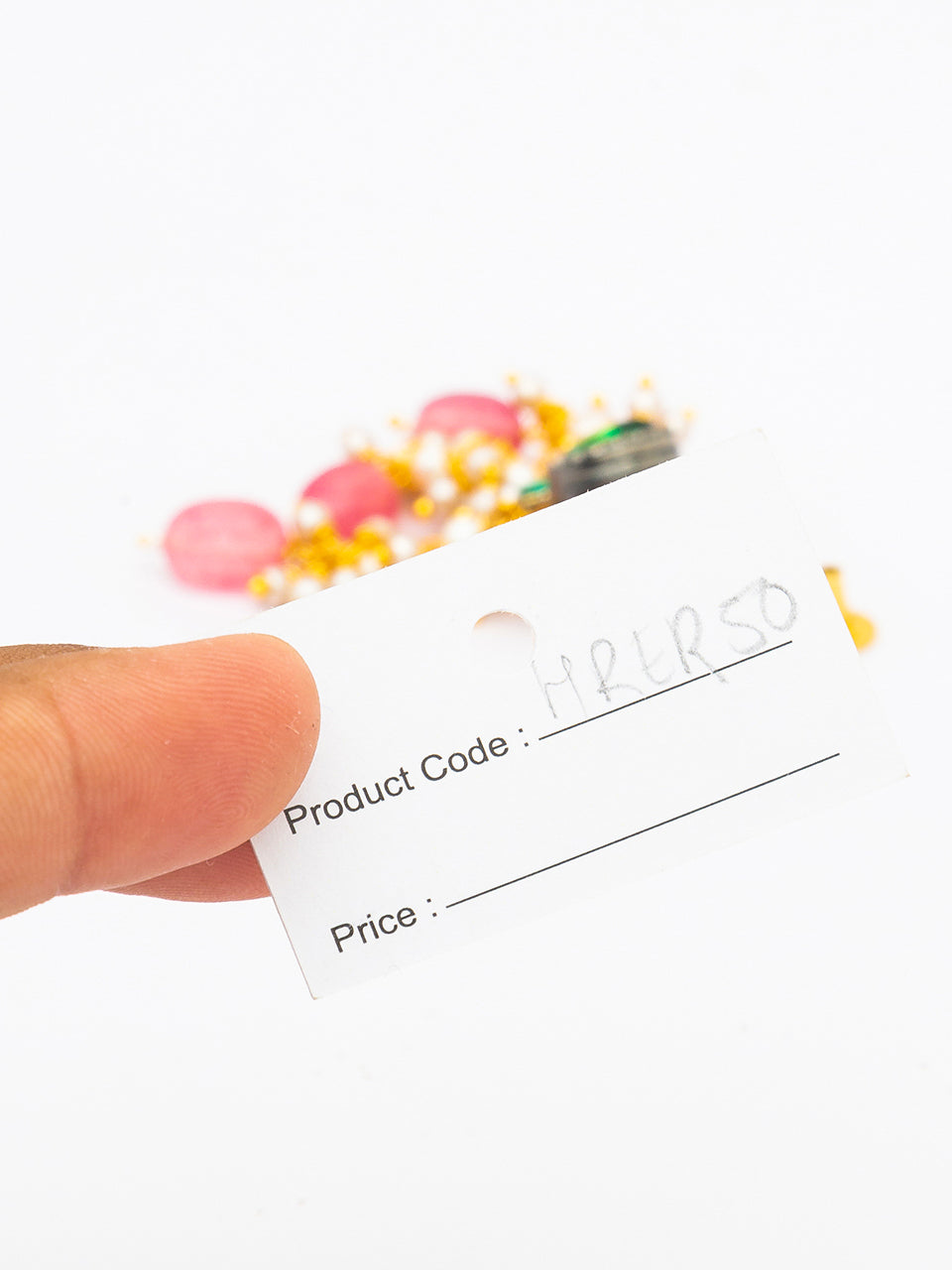 Gold Polish Earring with Kundan Polki & Onyx Tumbles