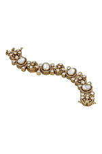Bracelet in mehandi polish brass with Kundan Polki, Zircon Diamond, Have Been Used