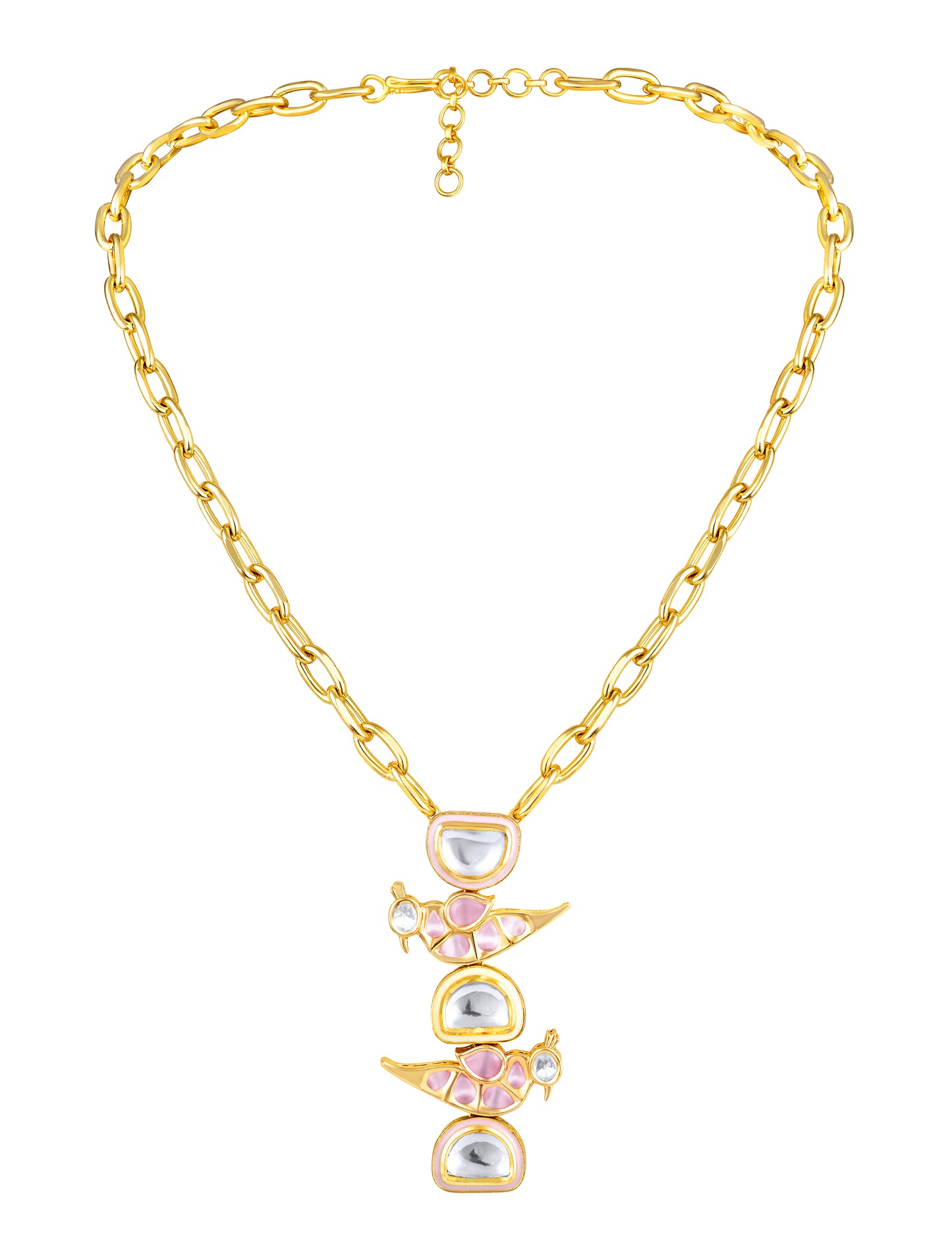 Gold Tone Handcrafted Necklace