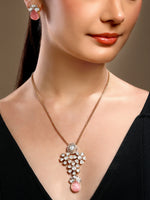 Gold tone handcrafted necklace set