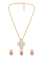 Gold tone handcrafted necklace set