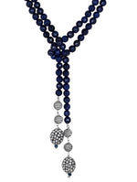 Royal Design Necklace with Agates & Cz diamond Balls